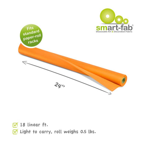 Smart-Fab® Orange Fabric, 24" x 18' Roll