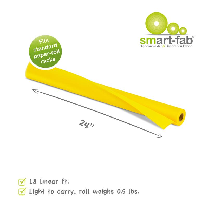 Smart-Fab® Yellow Fabric, 24" x 18' Roll