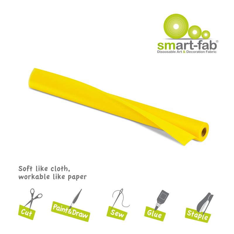 Smart-Fab® Yellow Fabric, 24" x 18' Roll