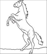 Horse Coloring Page #4