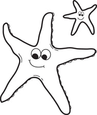Two Starfish Coloring Page