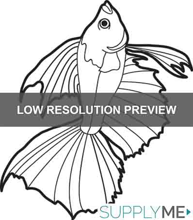 Printable Realistic Fish Coloring Page for Kids #2 – SupplyMe