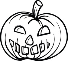 Pumpkin Coloring Page #1