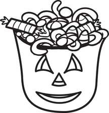 FREE Printable Halloween Candy Coloring Page for Kids