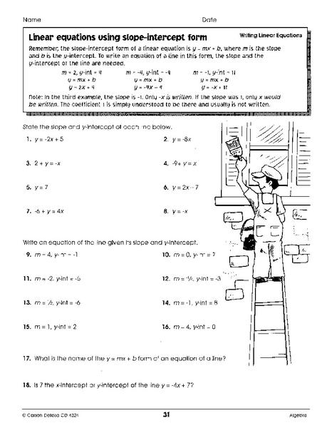 Carson Dellosa Algebra Resource Book, Middle/High School | CD-4324 – SupplyMe