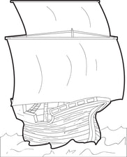 The Mayflower FREE Printable Coloring Page For Kids