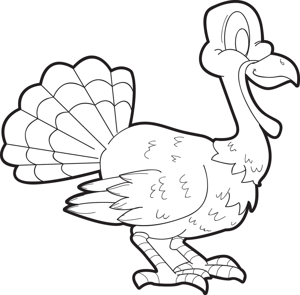 FREE Printable Thanksgiving Turkey Coloring Page for Kids