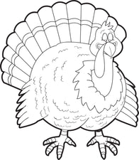 FREE Printable Turkey Coloring Page for Kids