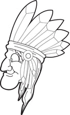 FREE Printable Native American Coloring Page For Kids