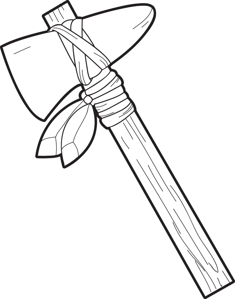 FREE Printable Ax Coloring Page For Kids
