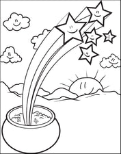 Pot of Gold Coloring Page #2