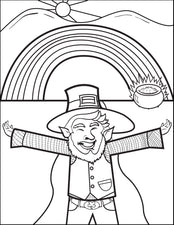 Leprechaun Coloring Page #6