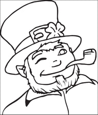 Leprechaun Coloring Page #1