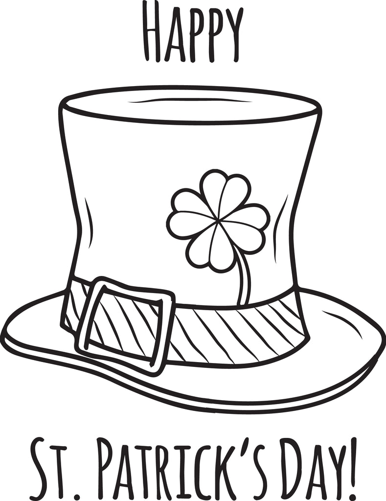 Happy St. Patrick's Day Coloring Page