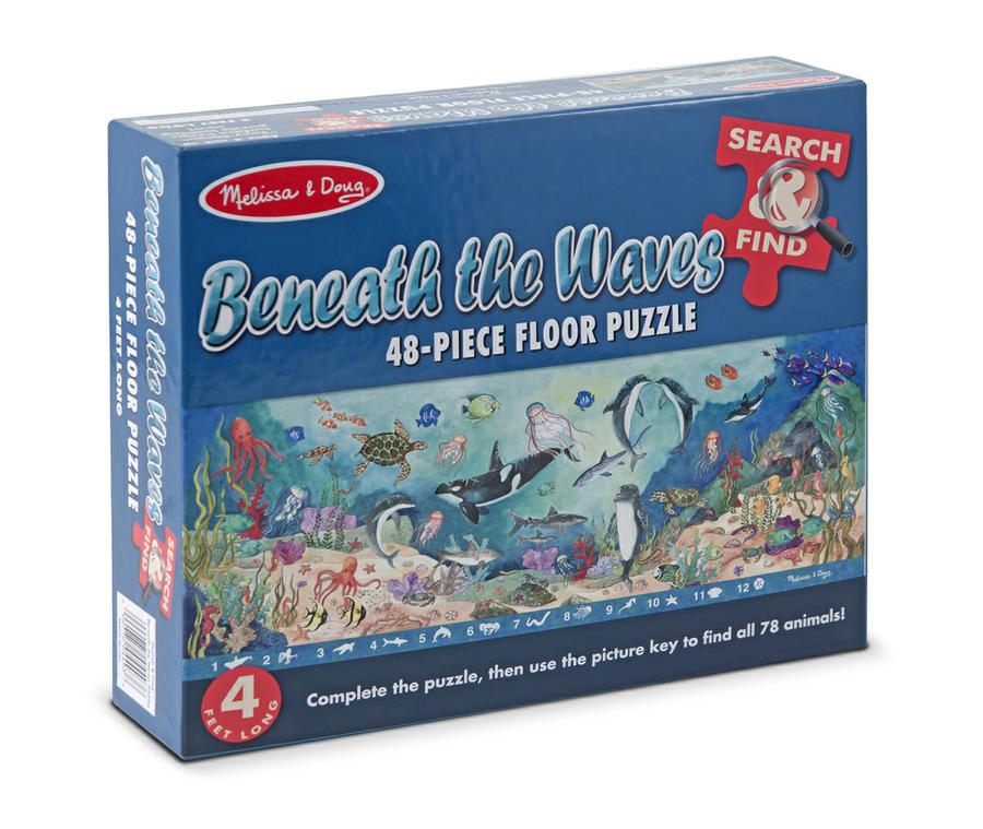 Search & Find Beneath The Waves Floor Puzzle, 48 Pieces