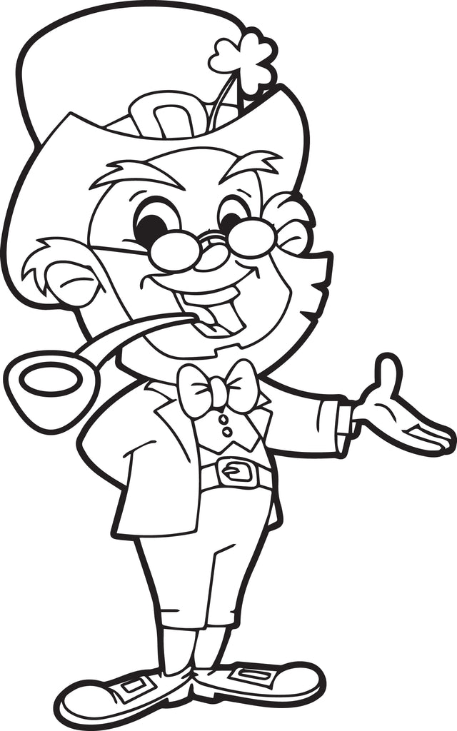 Leprechaun Coloring Page #2
