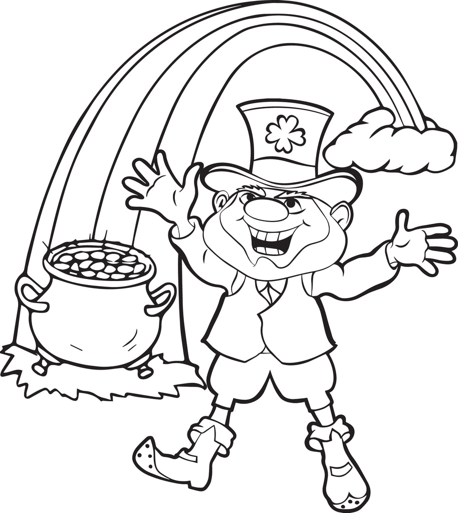 Leprechaun Coloring Page #3