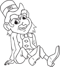 Leprechaun Coloring Page #4