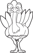FREE Printable Turkey Coloring Page For Kids