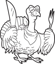 FREE Printable Turkey Coloring Page For Kids