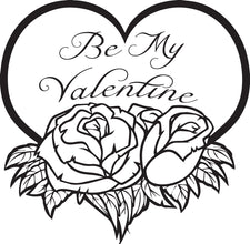 Be My Valentine Coloring Page