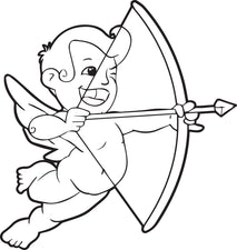 Cupid Coloring Page #2