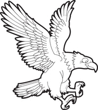 Bald Eagle Coloring Page #1