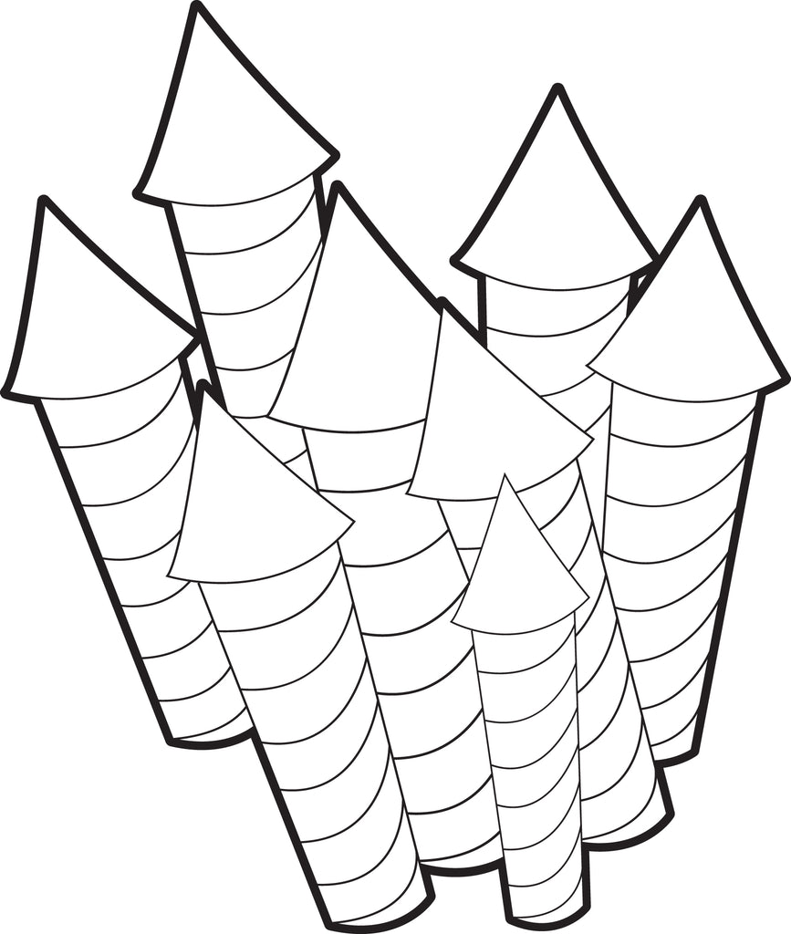 Firecracker Color Sheets Firecracker Coloring Pages