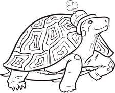 St. Patrick's Day Turtle Coloring Page