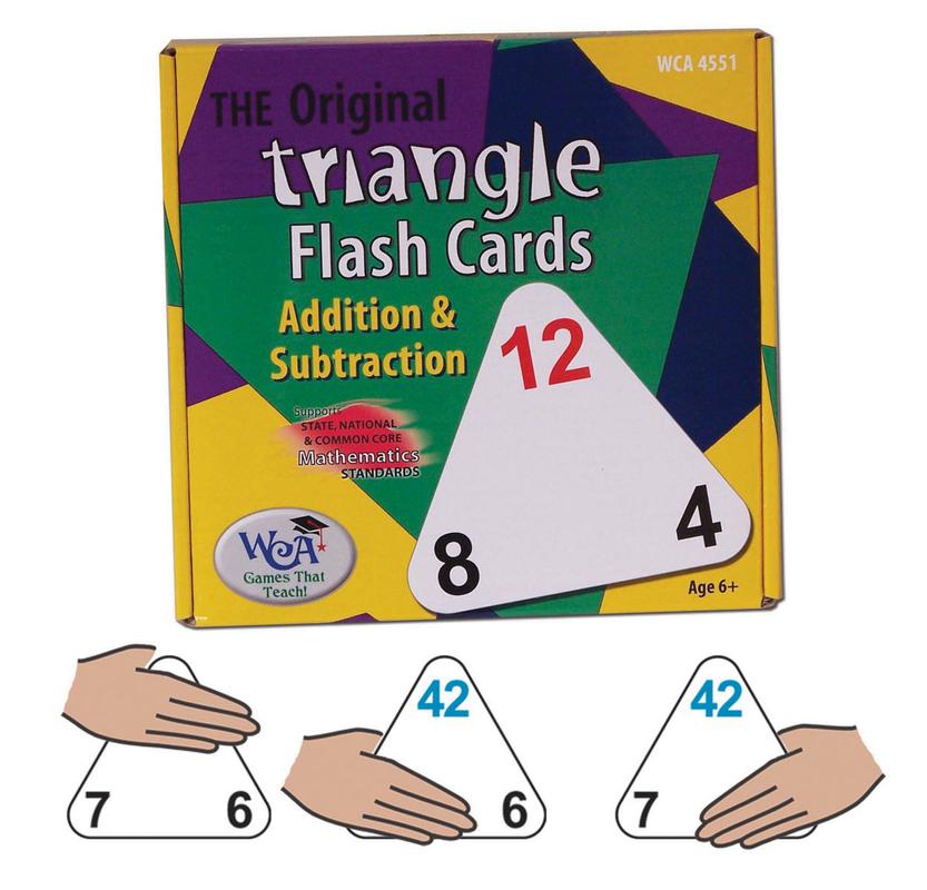 Triangle Flash Cards Addition And Subtraction Printable at Mason Mullan ...