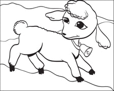 Lamb Coloring Page #1