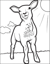 Lamb Coloring Page #2