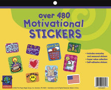 Jumbo Sticker Books 480 Count Motivational
