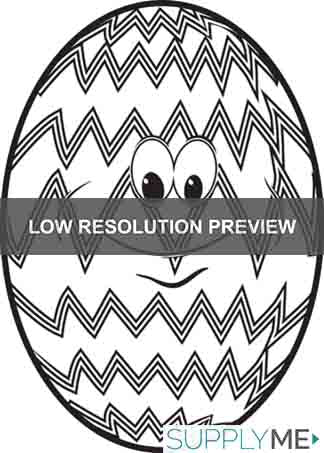 Easter Egg Coloring Page #2