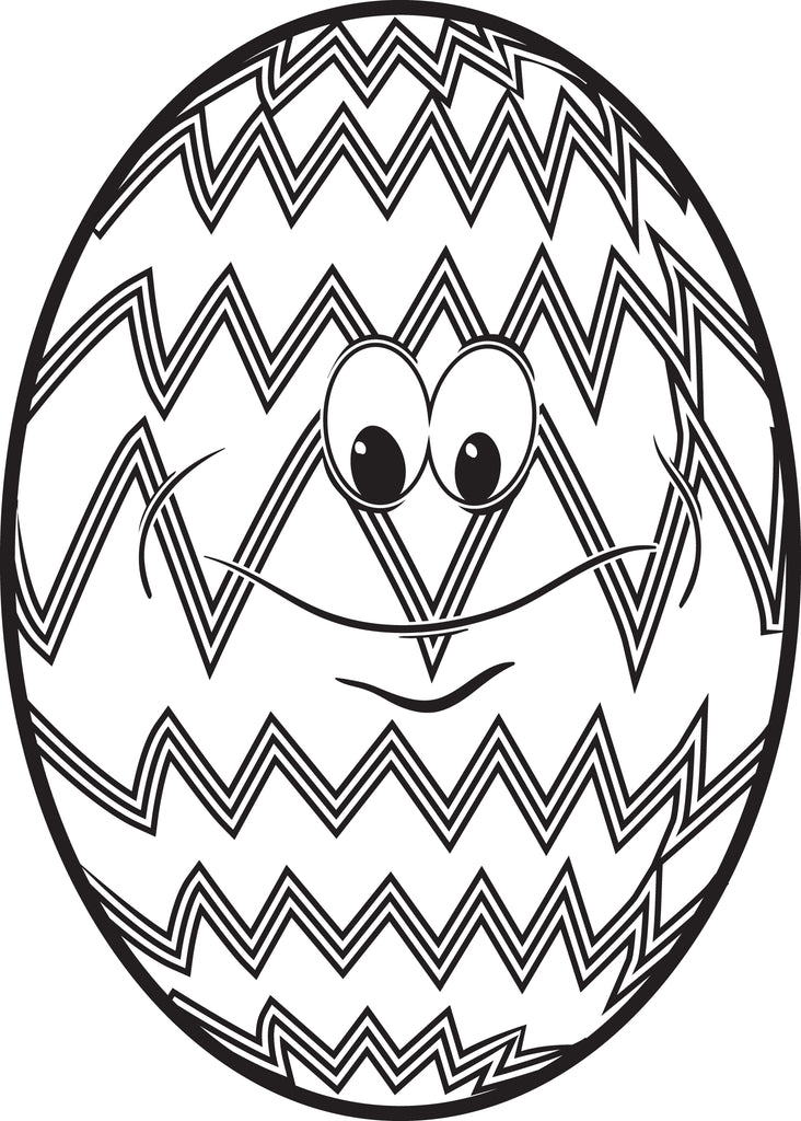 Easter Egg Coloring Page #2