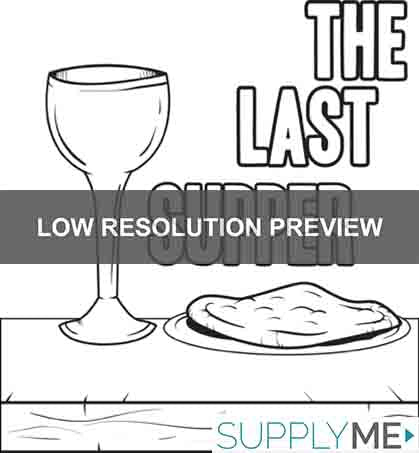 The Last Supper Coloring Page