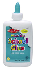 Washable School Glue, 7.625 Ounce Bottle