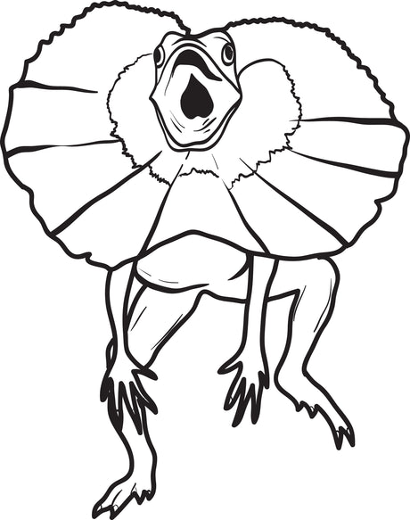 Lizard Coloring Page #6