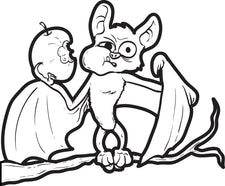 FREE Printable Halloween Bat Coloring Page for Kids