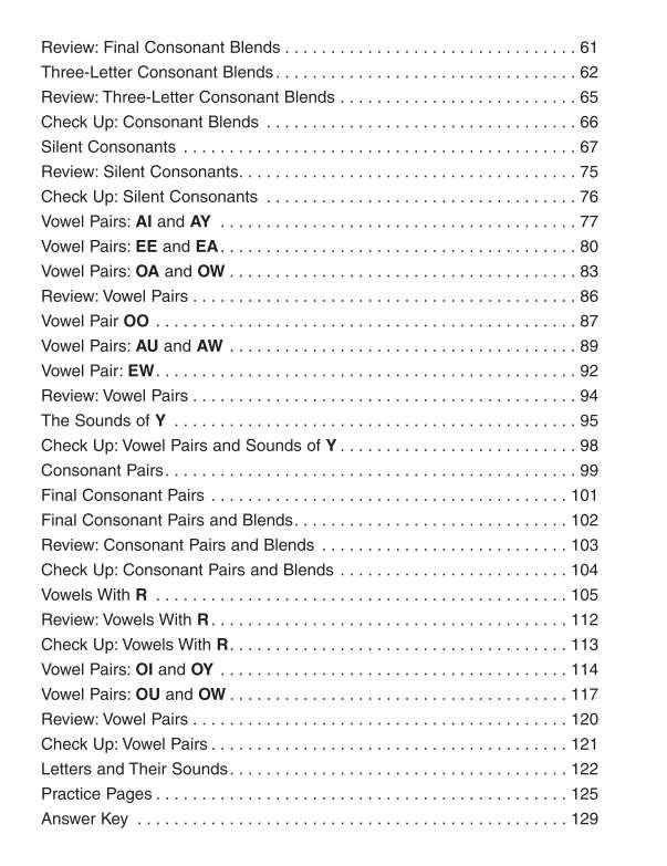 Spectrum Phonics Workbook, Grade 2