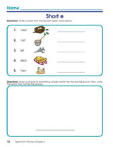 Spectrum Phonics Workbook, Grade 2