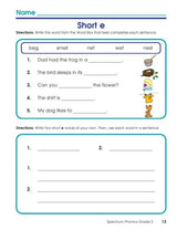 Spectrum Phonics Workbook, Grade 2