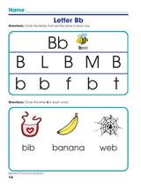 Spectrum Phonics Workbook, Grade K