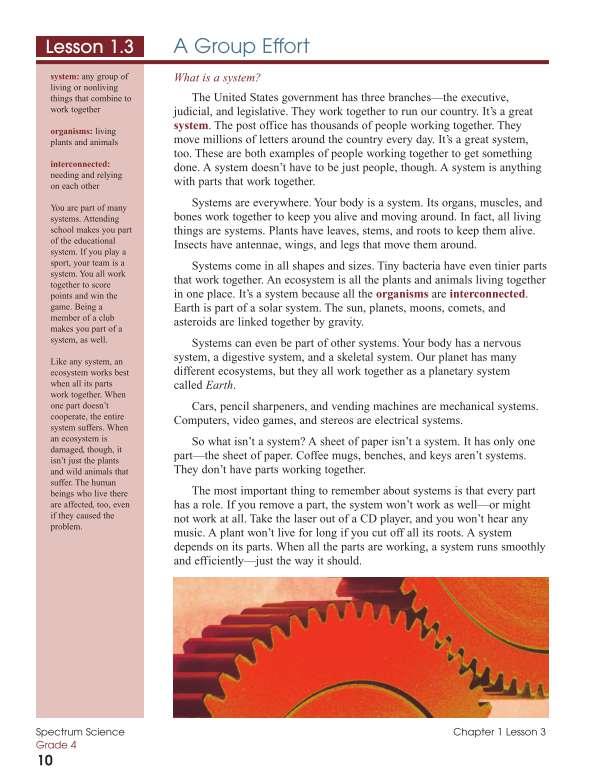 Spectrum Science Workbook, Grade 4