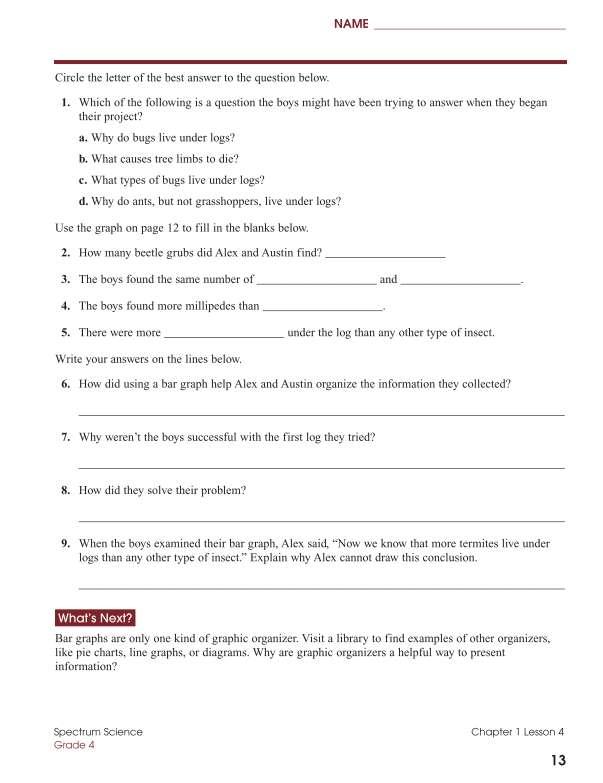 Spectrum Science Workbook, Grade 4