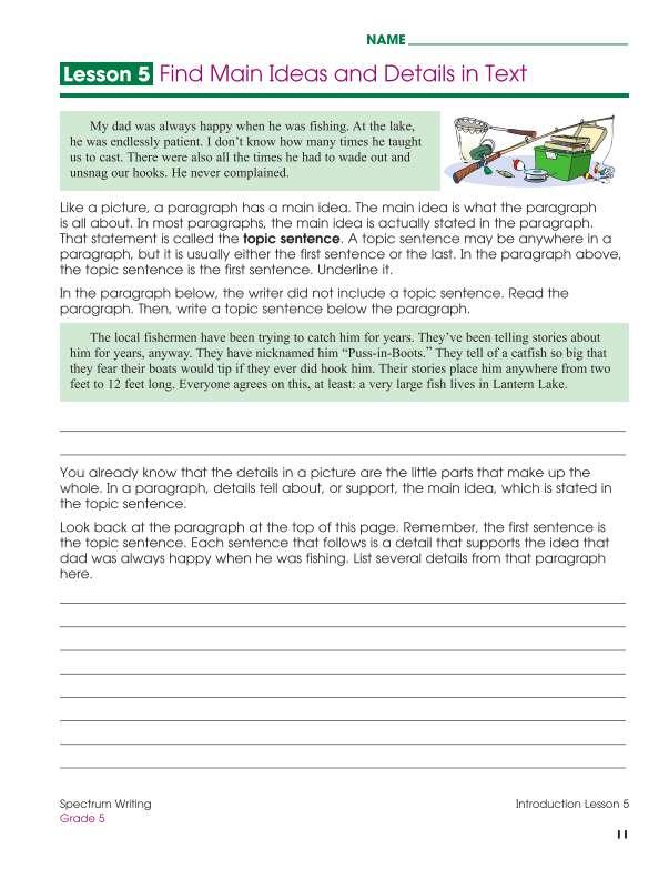 Spectrum Writing Workbook, Grade 5