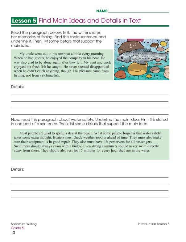 Spectrum Writing Workbook, Grade 5