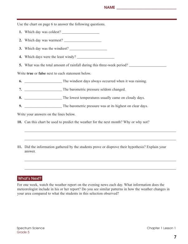 Spectrum Science Workbook, Grade 5