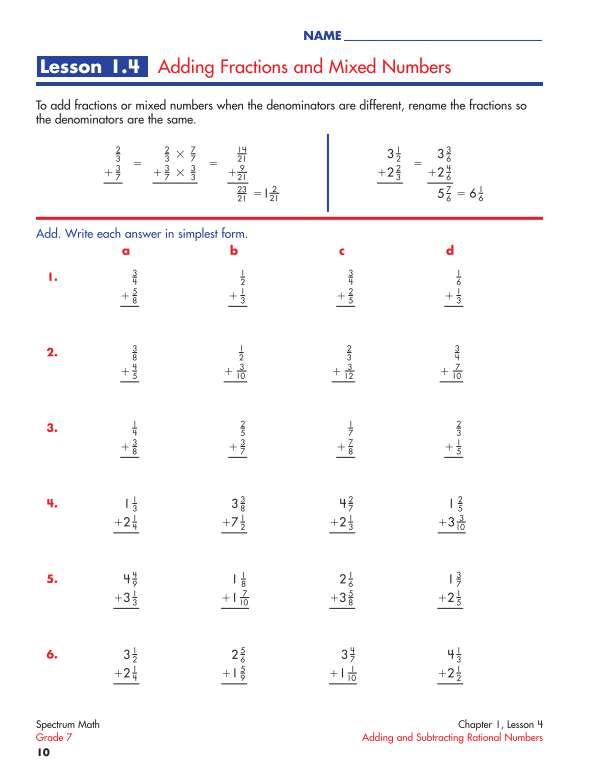 Spectrum Math Workbook, Grade 7