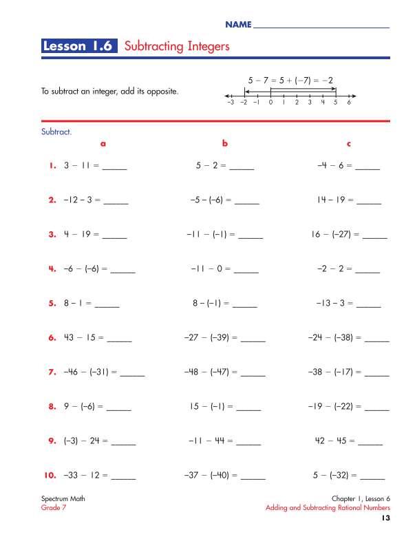 Spectrum Math Workbook, Grade 7